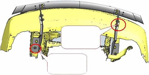 Miniatura 6 de Kasei Protector de parachoques trasero de doble capa negro compatible con Nissan Rogue 2021-2023 -KAS-CRDL-NIN401B