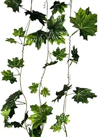 Kit 3 Trepadeiras Parreira de Uva Artificial 2,60m para Jardim Vertical