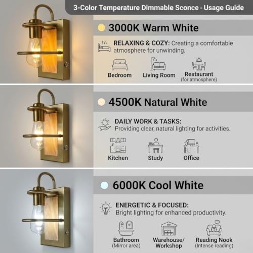 Image of Gold Wall Sconces Battery Operated Set Of 2, Rechargeable Wall Lights