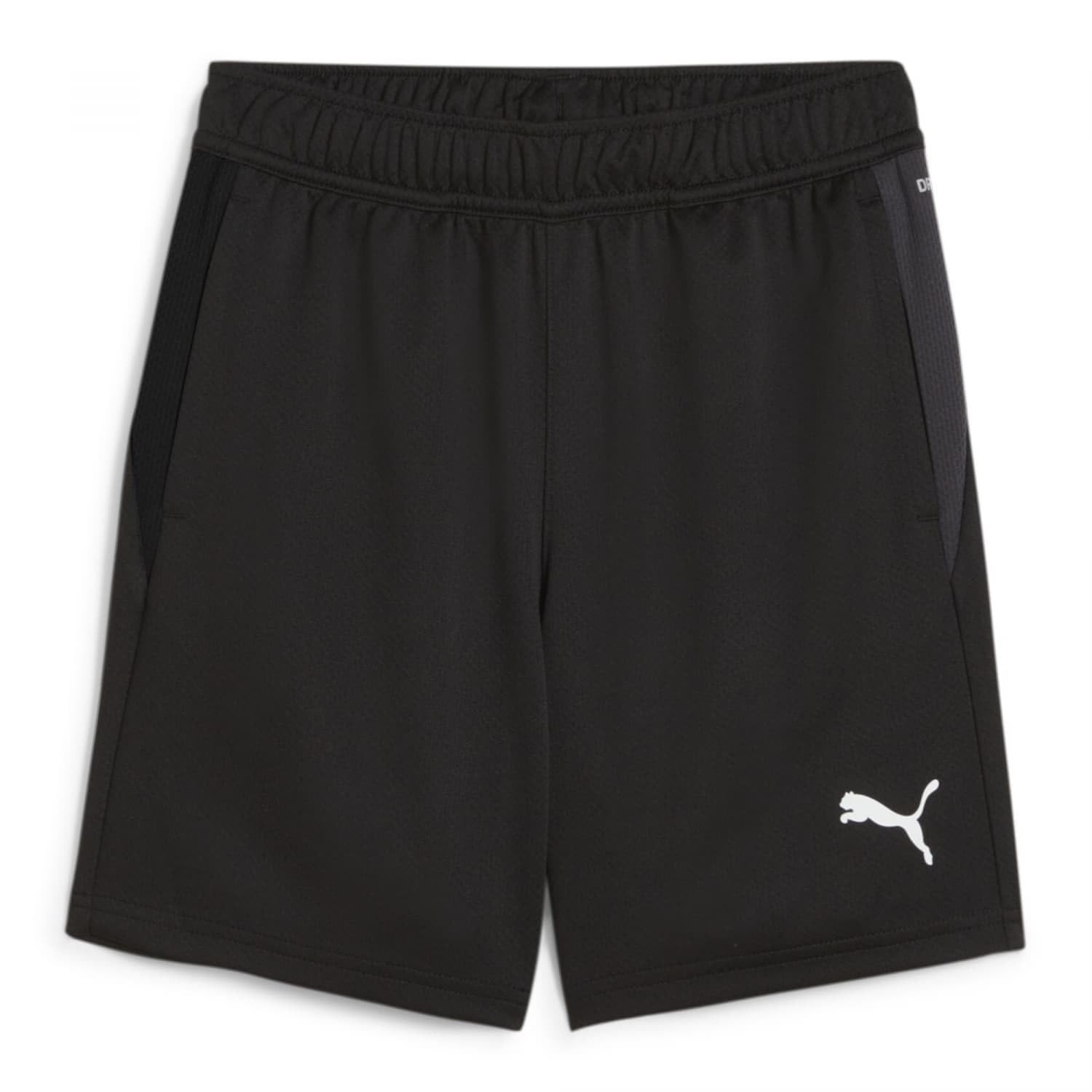 PUMA Unisex Teamgoal Training Jr Knitted Shorts, Puma Black-puma White-Flat Dark Gray, 140 EU