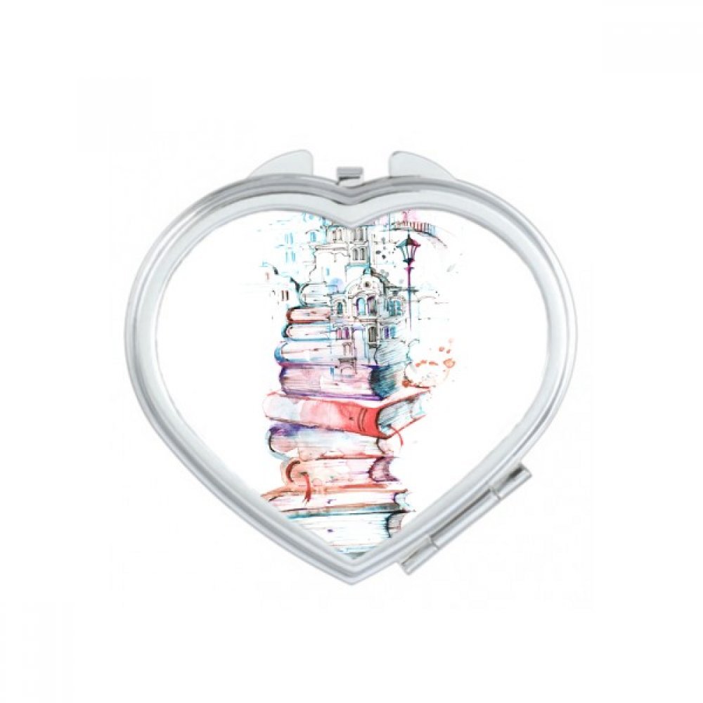 Miroir de poche compact aquarelle DIYthinker pour maquillage sac à main