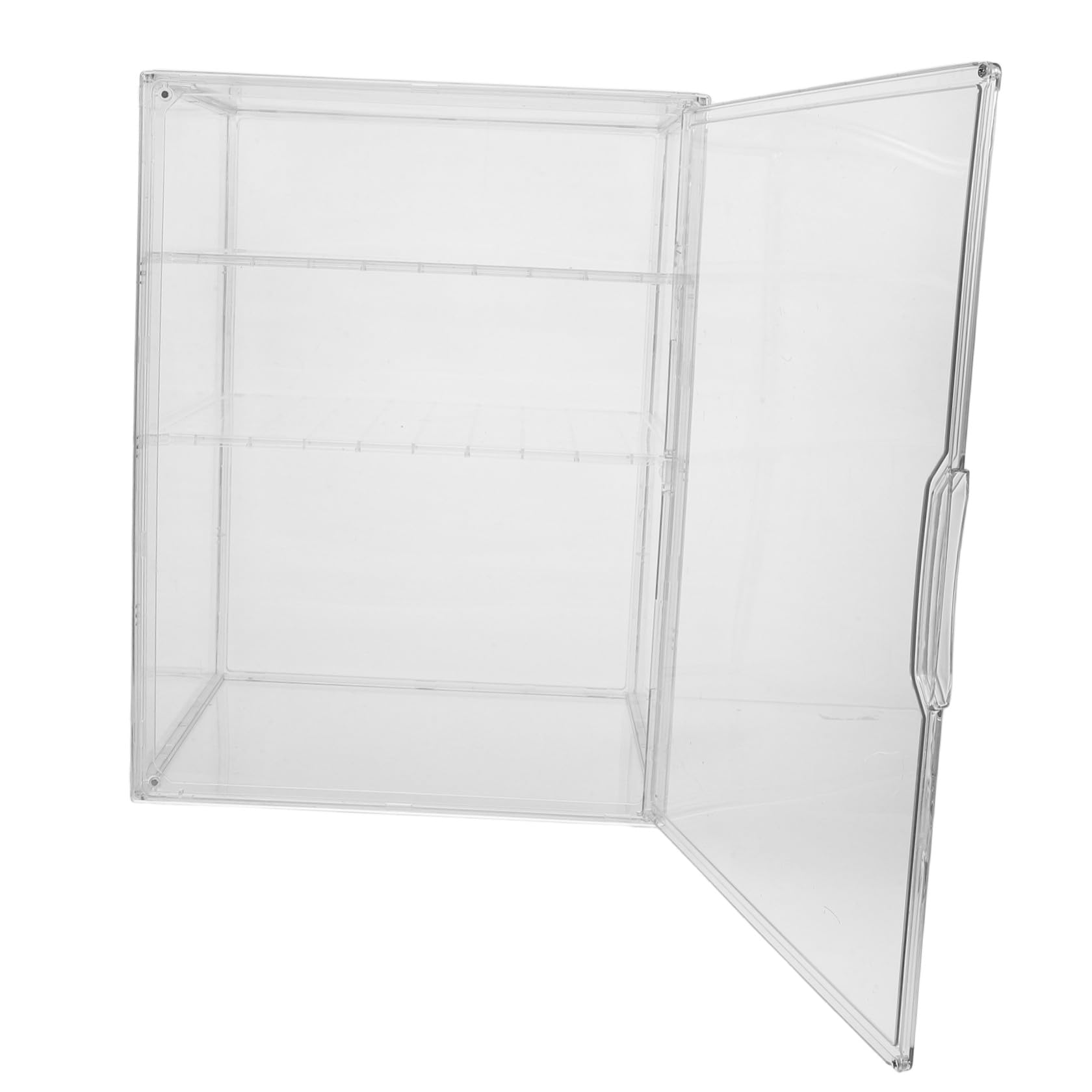 Babyflaschen und Magnetischer Tür Aufbewahrungsbox aus Acryl mit 3 Ebenen Verstellbaren Trennwänden zum Schutz vor Kratzern für Badezimmer und Kinderzimmer