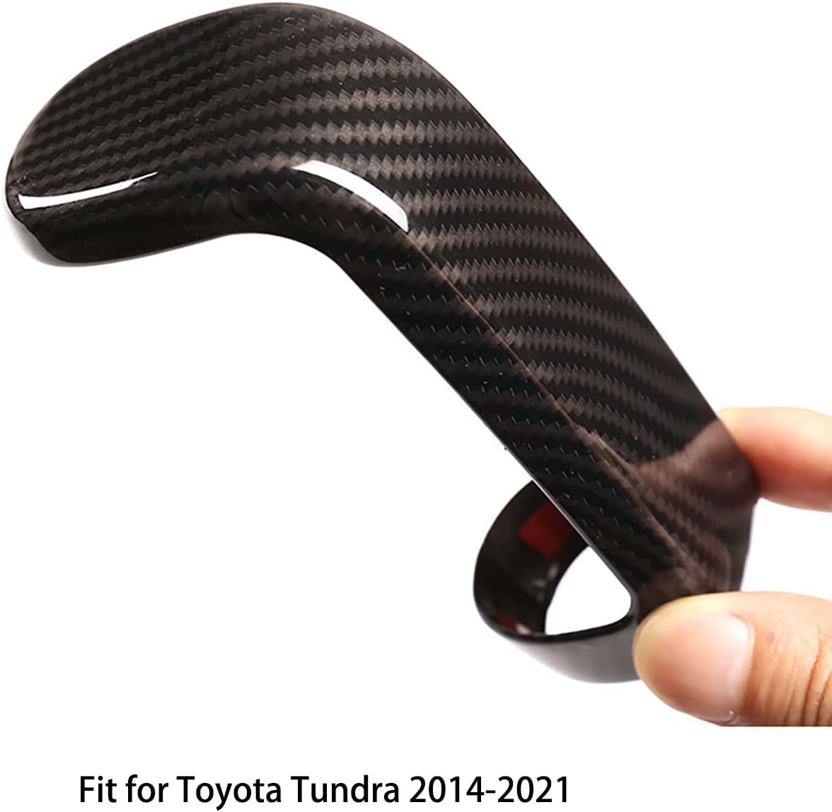 Car Accessories Fit for Toyota Tundra 2014-2021 Center Console Gear Shift Head Cover Trim (Carbon Fiber Style B) ABS 1PC