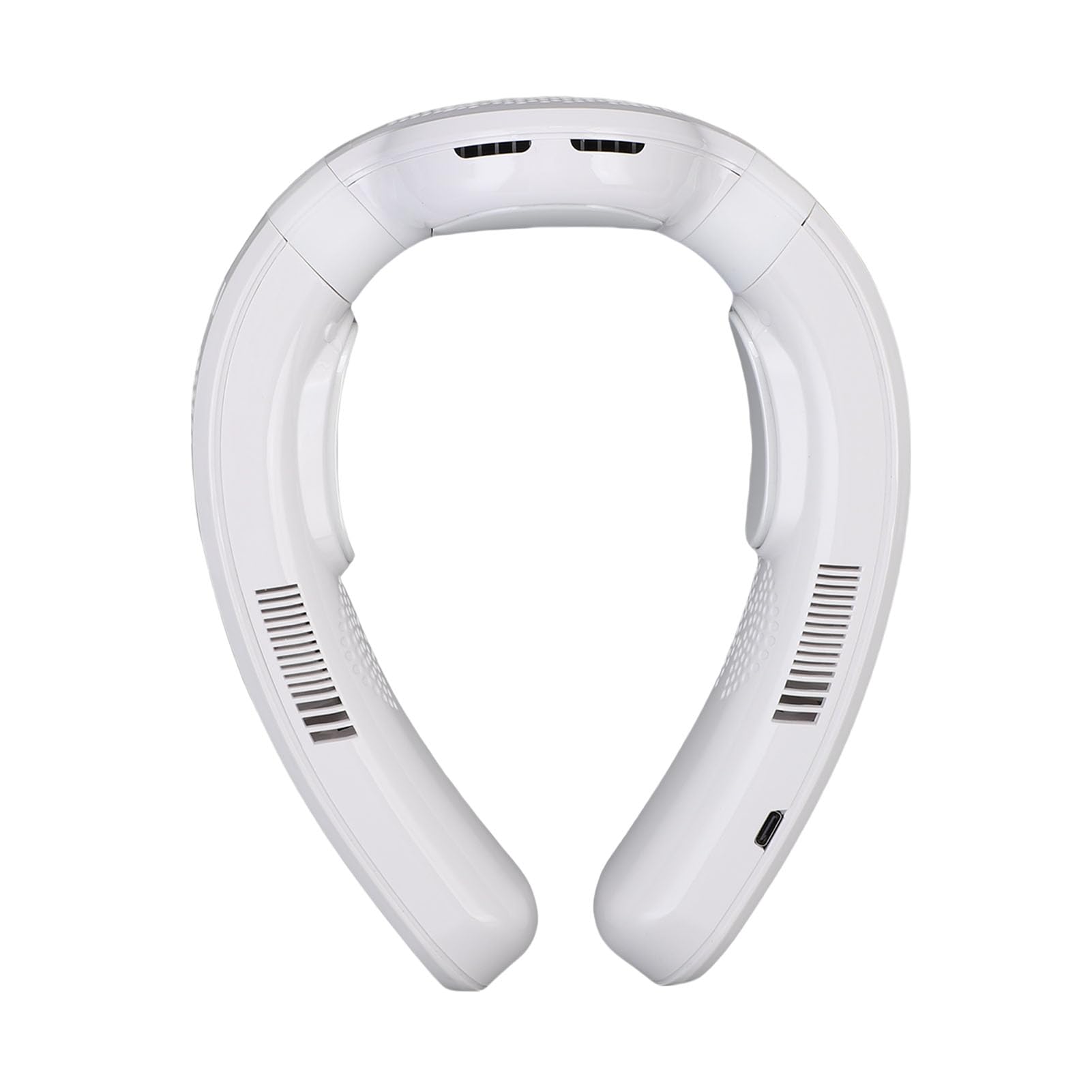Tragbarer Nackenventilator, 360°-Kühlung, 10.000 MAh, Wiederaufladbare Klimaanlage, Persönlicher Ventilator, 3 Geschwindigkeiten, Kühlung und Heizung, Dual-Use-Ventilator ohne Flügel, Ideal