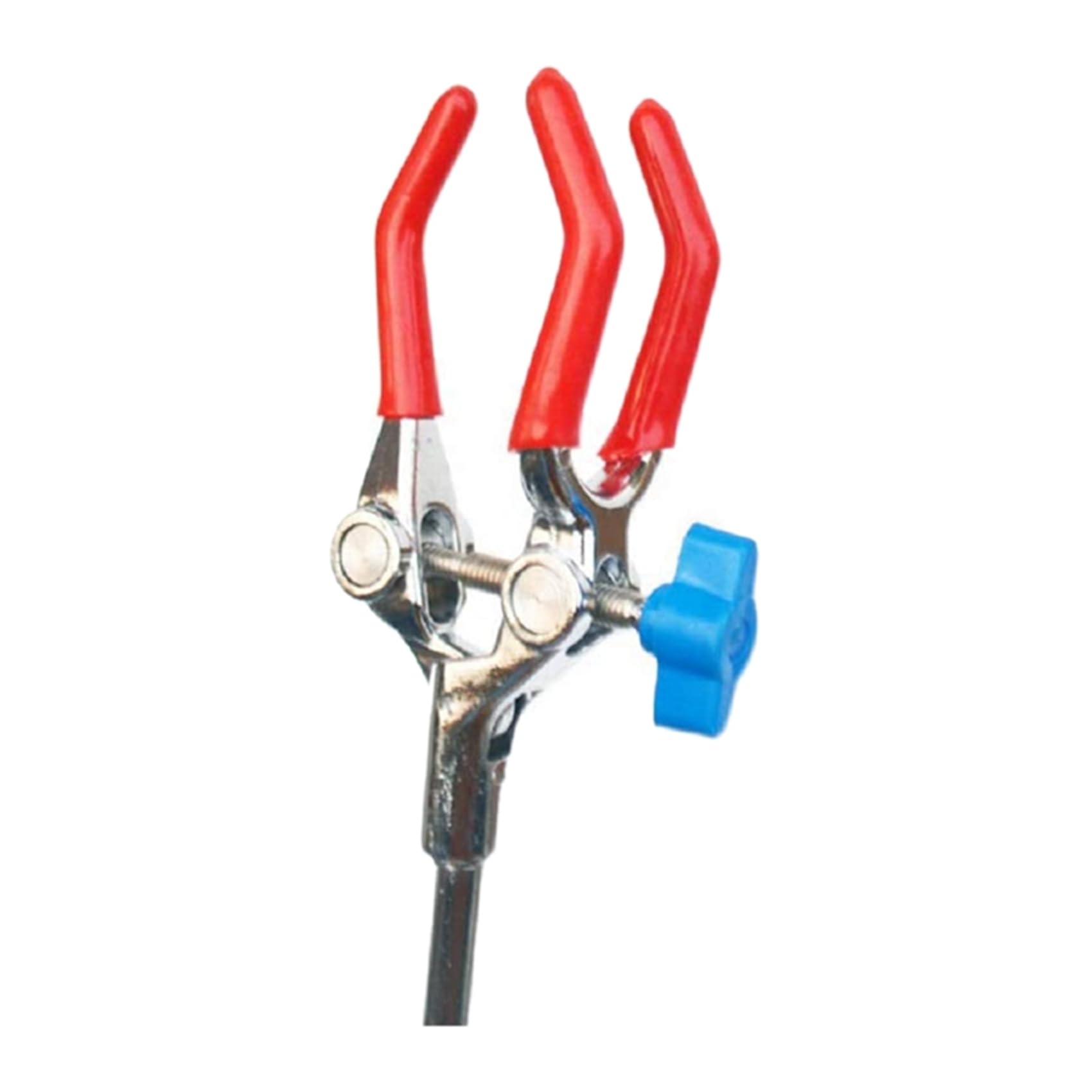 10X Lab Clamp 3 Prong Finger Regulacja SzczęKi z Naukowym PrzedłUżEniem Regulowany Czarny Klips do Statywu Laboratoryjnego