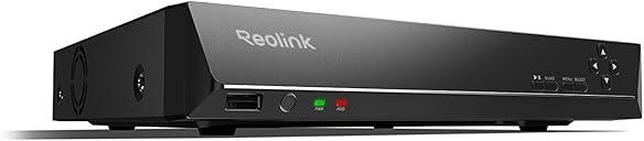 REOLINK 16CH Network Video Recorder for Home Security Camera System,Only Work with 16MP/12MP/4K/8MP/5MP/4MP The Same Brand PoE IP Cam,24/7 Recording to Pre-Installed 4TB Hard Drive,RLN16-410
