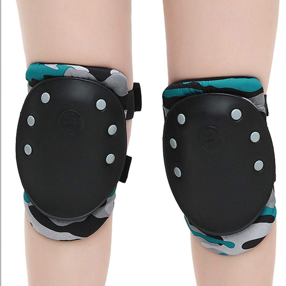 Protections Vélo Femmes, Sets De Protection Femmes Genouillères De Camouflage Protection Coudières Protège-Poignets Taille Réglable pour Roller Trottinette Ski Patinage