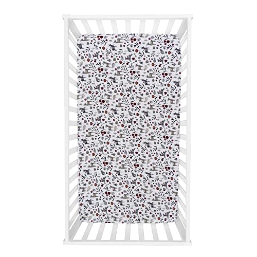 Trend Lab HU-XI-184 Scandi Folklore Fitted Crib Sheet thumb #1