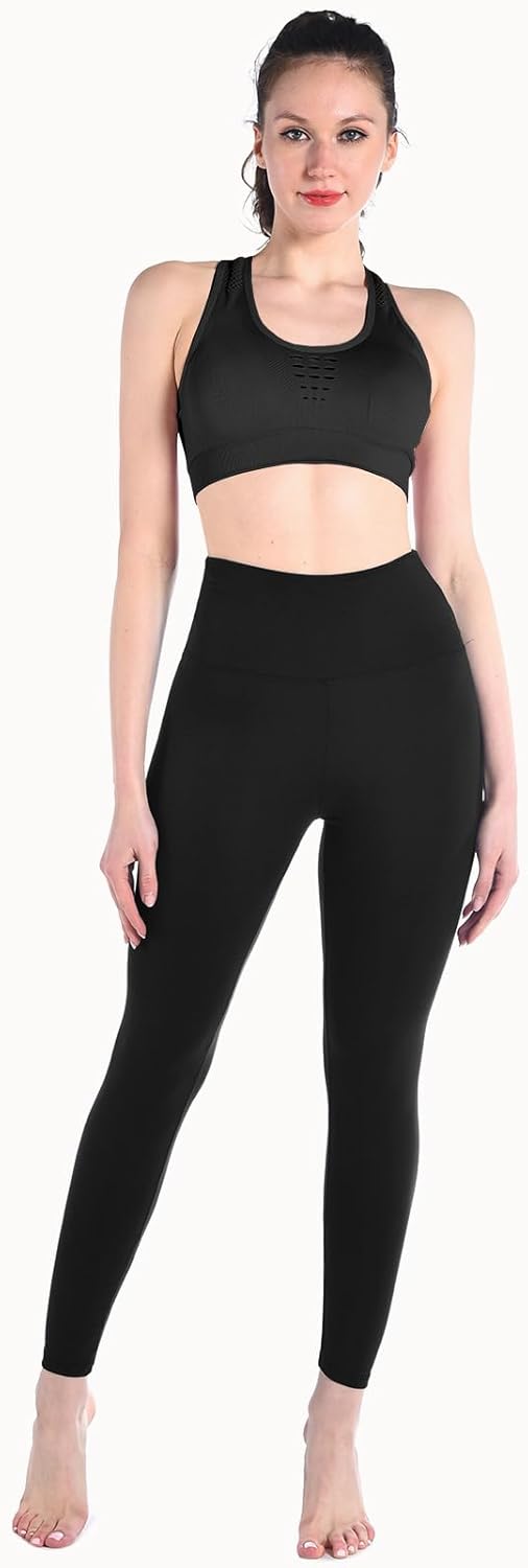3 Pack Leggings for Women High Waisted Buttery Soft Yoga Pants for Workout Running Gym Athletic - Image 2