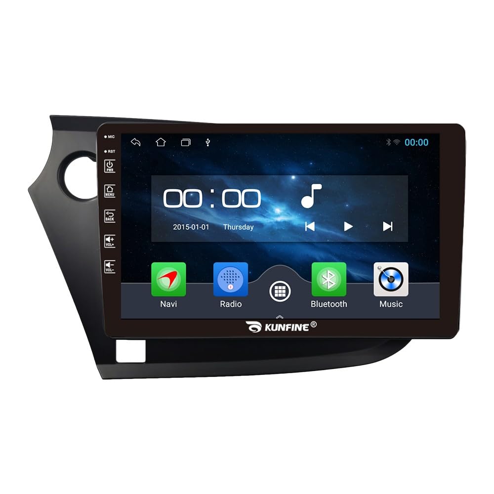 Car CarPlay Android Auto Navigation Stéréo GPS Radio Caméra arrière Display 9" IPS Touchscreen Headunit Tablet Pad Lecteur multimédia pour Honda Insight 2009 LHD, Quad Core 2G+64G