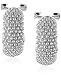 Sterling Silver Mesh Clutch Hoop Earrings