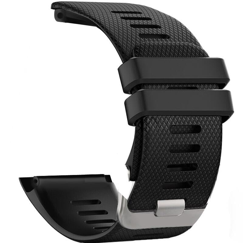 Pulsera compatible con Garmin Vivoactive HR, correa de repuesto de silicona suave, correa deportiva con herramientas, compatible con Vivoactive HR, negro