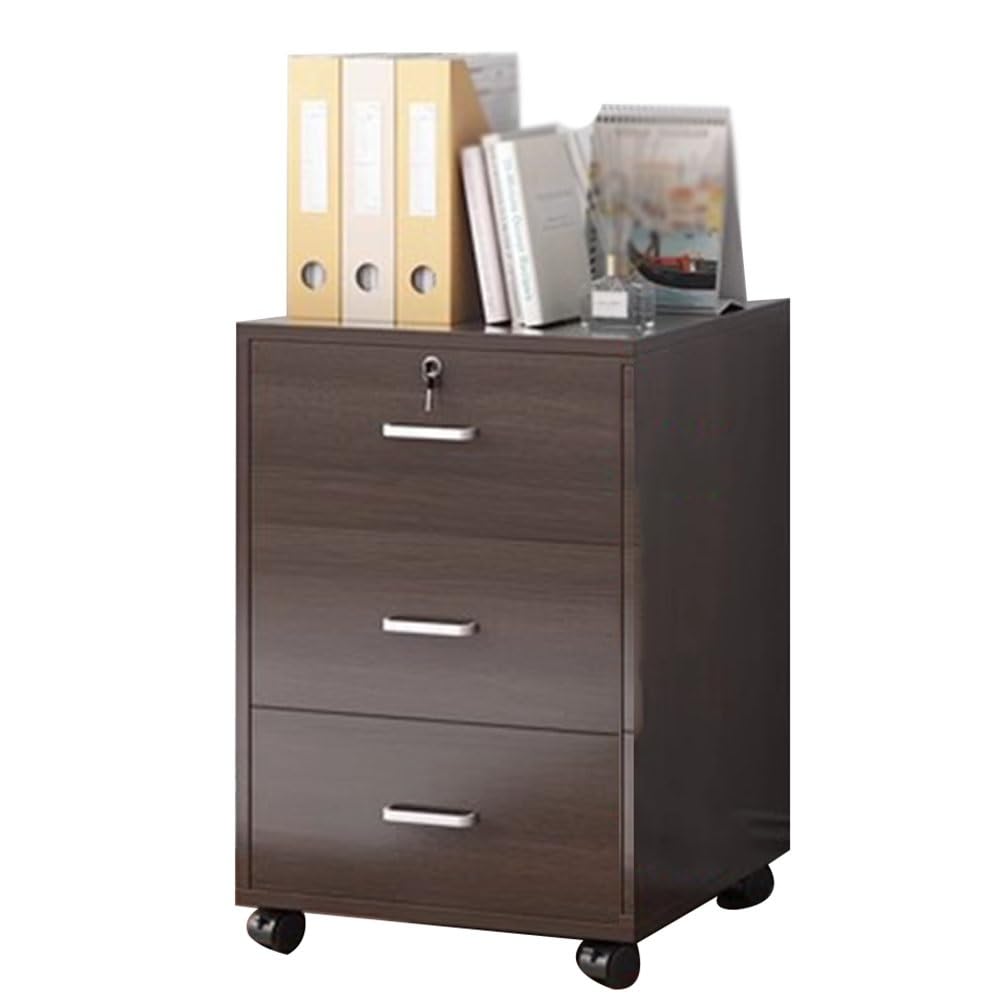 Aioneer Braun Mobile File Cabinet Mdf Material Printer Stand Home Office Furniture Commercial Quality Rolling Storage For Office Organization Stylish And Functional Solution-37X37x57cm