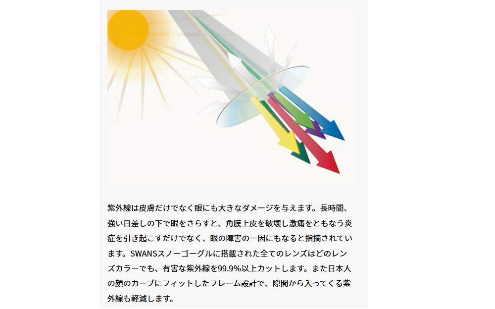 Amazon | SWANS(スワンズ) ゴーグル スペアレンズ プレミアムアンチ