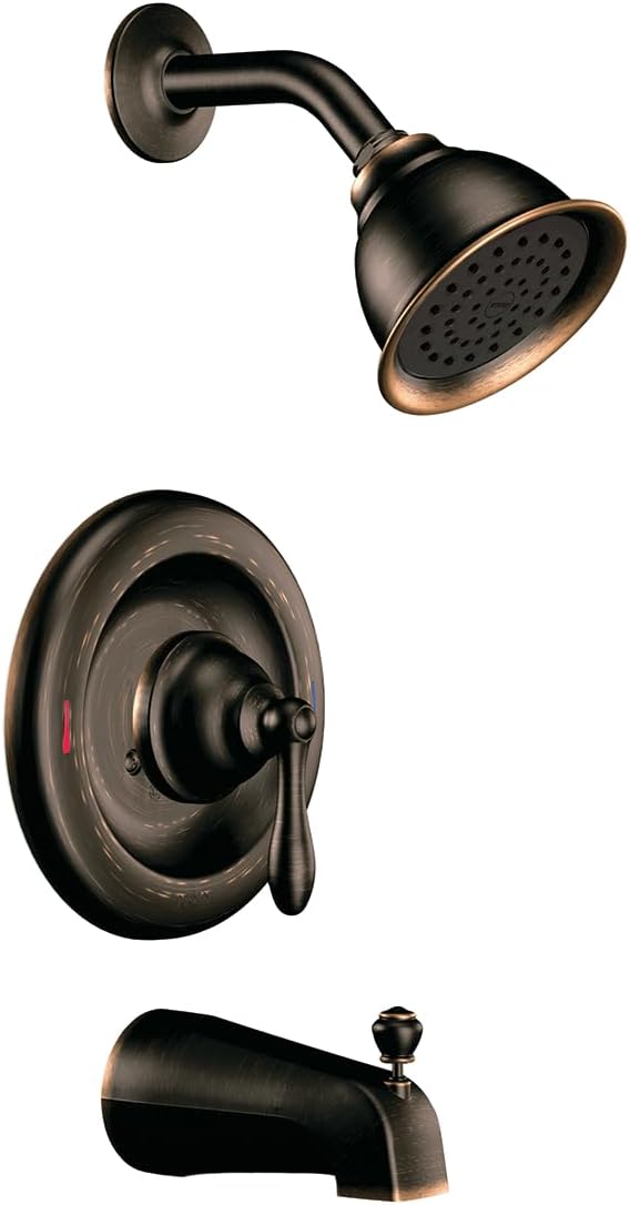 Moen 82496EPBRB Posi-Temp Pressure Balanced Tub and Shower Trim, Mediterranean Bronze
