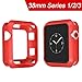 Produktbild Ptny Apple Watch Hülle 38mm, Ultradünne Soft TPU Silikon Matte Oberfläche Schutz Schlankes Case Cover für iWatch Apple Watch Series 3 Series 2 Series 1 Edition Nike+ [Rot]