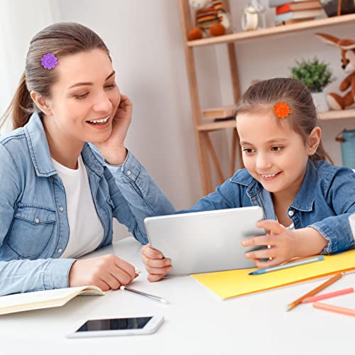76 Pinzas de Pelo de Plástico con Diseño Infantil Colorido miniatura 4