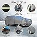 WARSUN Airtight Hail Car Cover with Thickened Real PVC Airbag Heavy Duty Anti-Hail Car Cover Protection for SUV Sedans Length Between 166-198 Inches(with Air Pump)