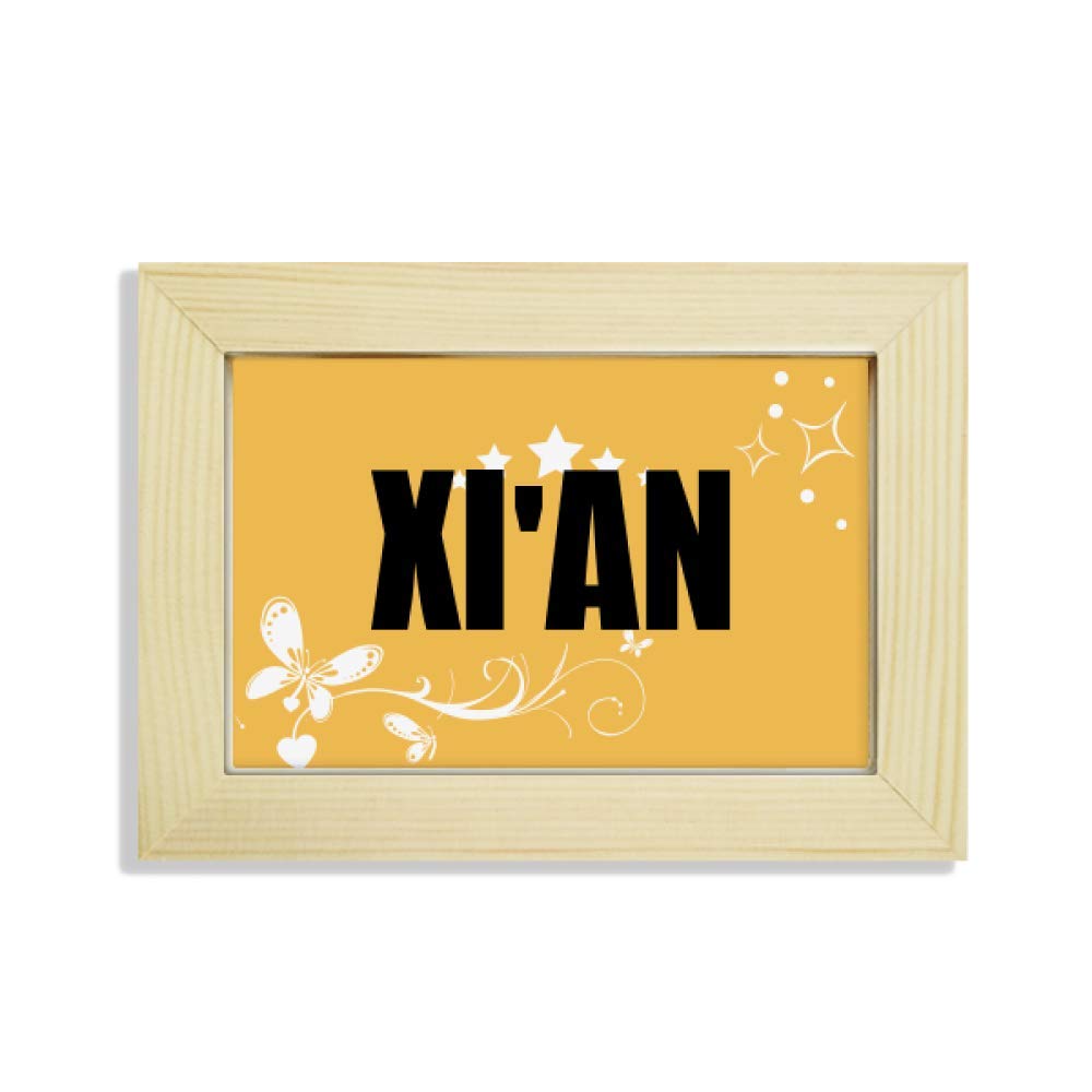 Pintura de flores de Xi'an China con marco de madera para eliminar la monotonía del escritorio