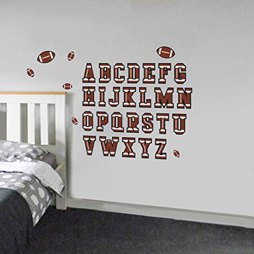 Vinilos decorativos letras fútbol para pared infantil miniatura 4