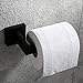 VELIMAX Premium SUS304 Stainless Steel Toilet Paper Holder Black Wall Mounted Toilet Tissue Roll Holder for Bathroom, Matte Black