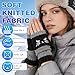 Cat Embroidery Splicing Knitted Gloves,Knitted Embroidery Cute,Warm Gloves Fashion Leaky Finger Casual Women's Glove,Vintage Trendy (Black)