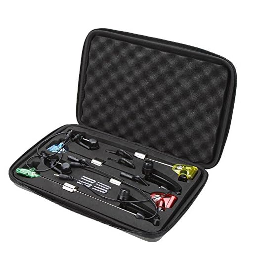 Lixada LED Iluminado Swinger de Pesca Carp Fishing con Caso 4 Piezas