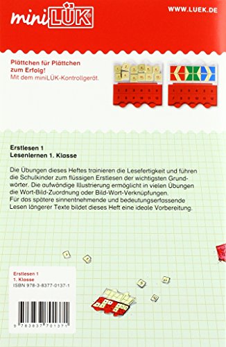 miniLÜK: 1. Klasse - Deutsch Erstlesen 1: Lesenlernen ab Klasse 1 (miniLÜK-Übungshefte: Deutsch)
