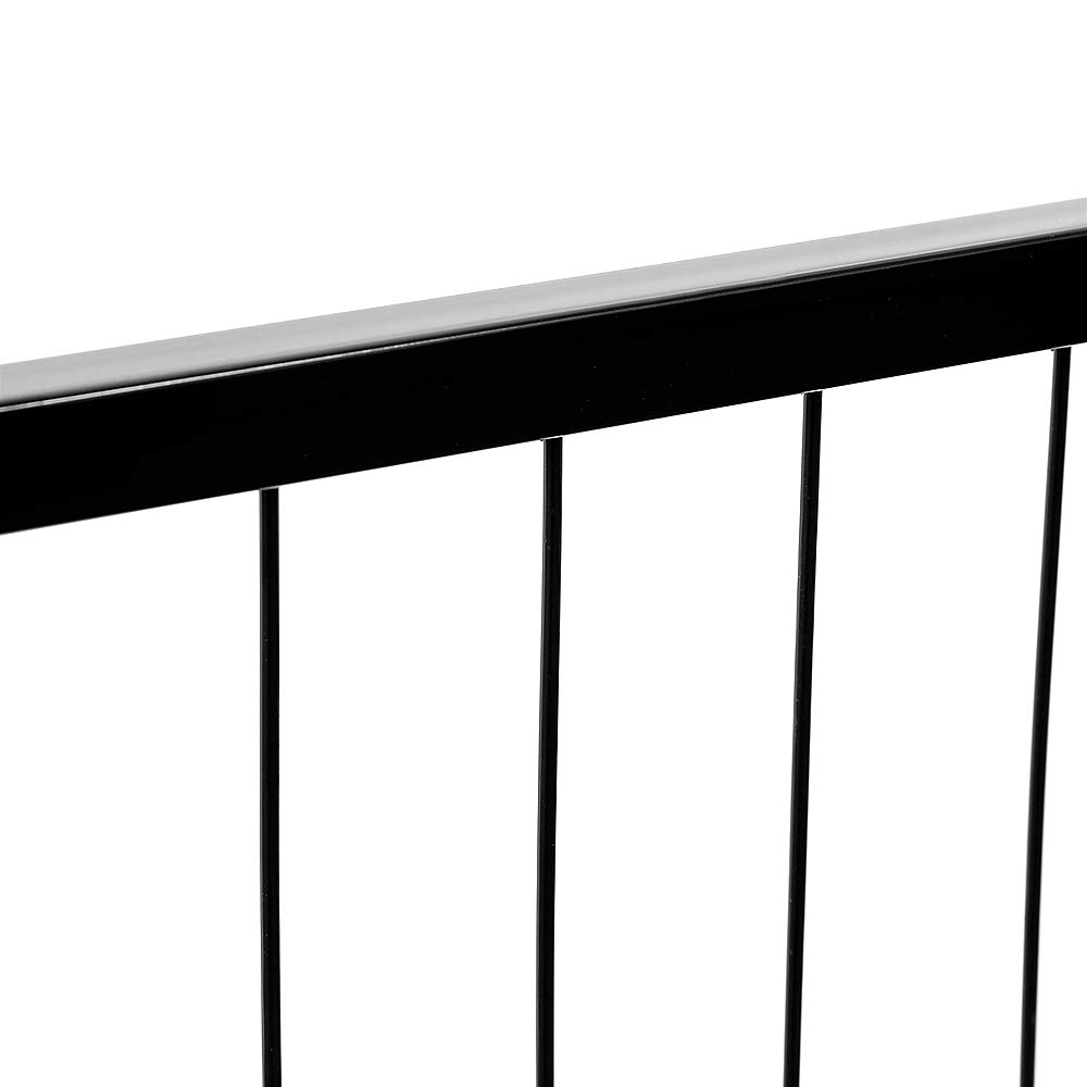YIMING Parc à Chiots Pliable, Grilles de 80x60 cm, Parc de Jeu pour Chien, Clôture Métallique, Enclos avec Porte, pour intérieur et extérieur (Lot de 6 Grilles)
