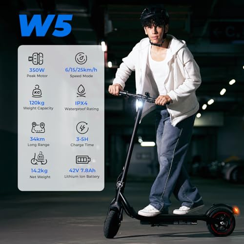HeyScooter Electric Scooter, 34-45KM Range 500W Motor 8.5-9.3" Pneumatic Tires Fast Electric Scooter for Adults with APP Control,3-4 Speed Modes,Multiple Braking Systems Foldable E Scooter