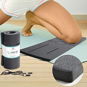 Florensi-Yoga-Knee-Pad-15mm-Thick-Multifunctional-Kneeling-Pads-Extra-Thick-Support-for-Knees-Wrist-Elbow-Knee-Mat-w-Alignment-Patterns-Yoga-Knee-Pads-Pain-Free-Workout-Durable-Exercise-Pad Florensi Yoga Knee Pad and Elbow Cushion- Thick, Ultra Soft Kneeling Pad for Pain-Free Workouts - Foam Pad Support for Knees During Exercise - Garden Kneeler, Yoga Accessory, or Workout Mat