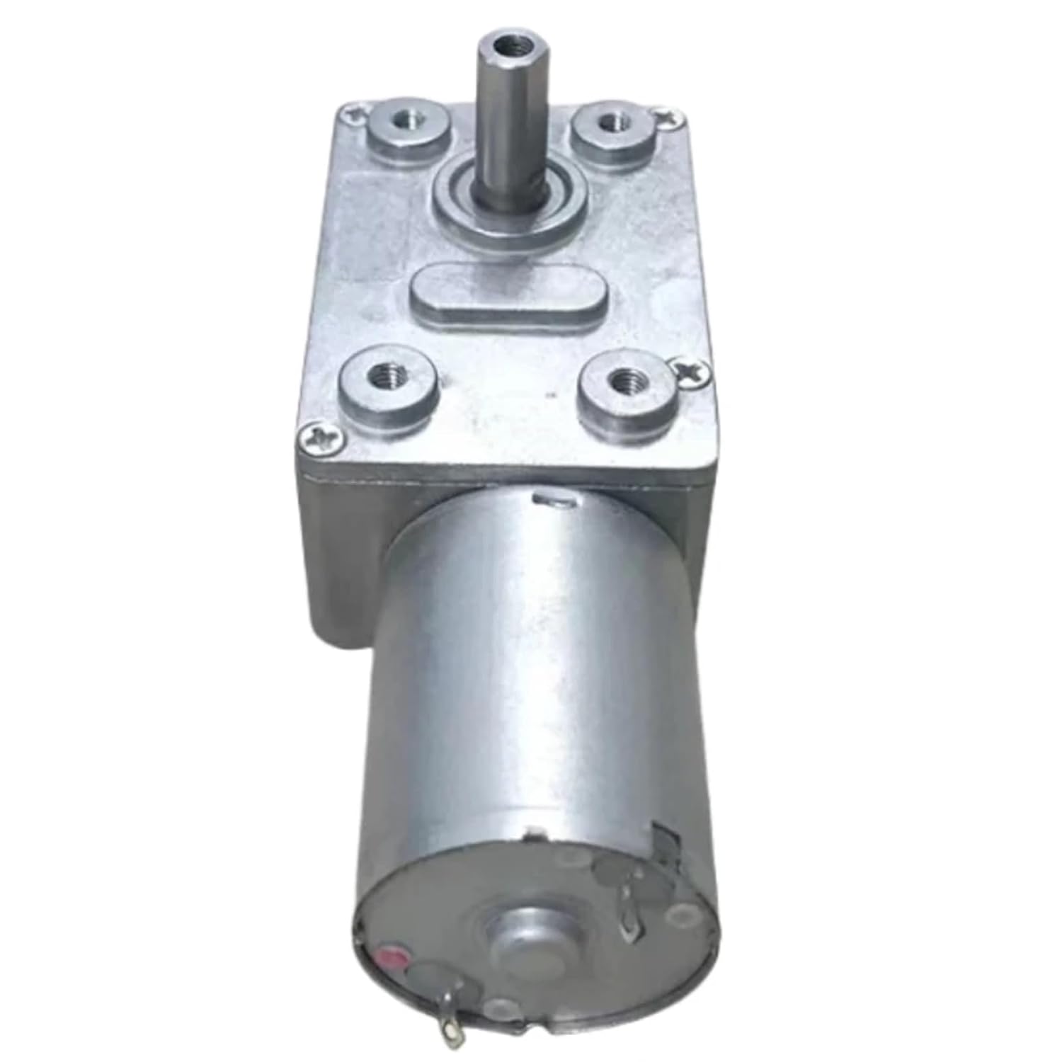 6V/12V/24V Reducer Electric Motor 3rpm to 150rpm High Engine Mini Metal Worm Gear Motor with D6 Hollow Shaft(23rpm,6V)