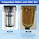 Gartenschlauch Filter,Vorfilter für Gartenpumpen und Hauswasserwerke 3/4 Pipeline Filter Down-Sediment-Wasserfilter Wasserpumpenfilter Schlauch-Inline-Filter für Gartenbewässerung Gartenteich (B)