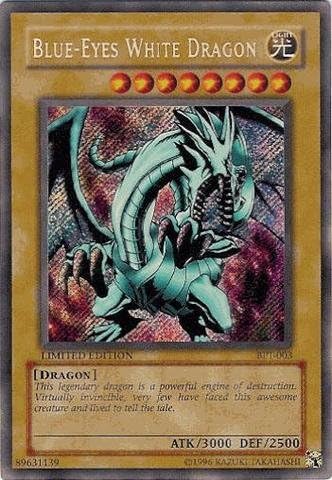 Yu-Gi-Oh! - Blue-Eyes White Dragon A (BPT-003) - 20022003 Collectors Tins - Limited Edition - Secret Rare