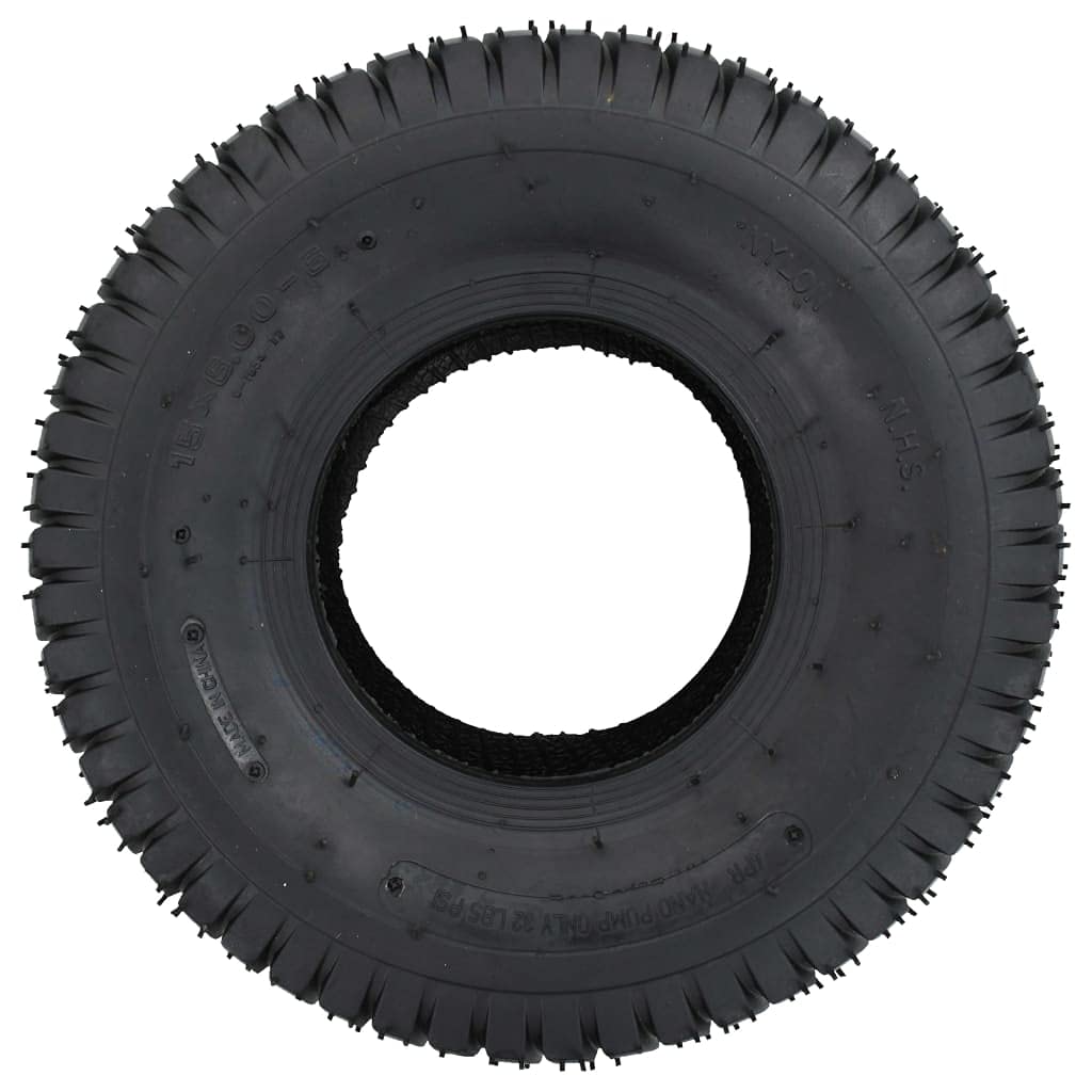 vidaXL Pneus de brouette 2 pcs 15x6.00-6 4PR Caoutchouc