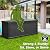 Lyromix 260 Gallon Outdoor Extra Large Resin Storage Box, Waterproof Deck Box Lockable & UV-Resistant, Outside Cushion Storage for Patio Furniture, Garden Tools, Pool Accessories, Black
