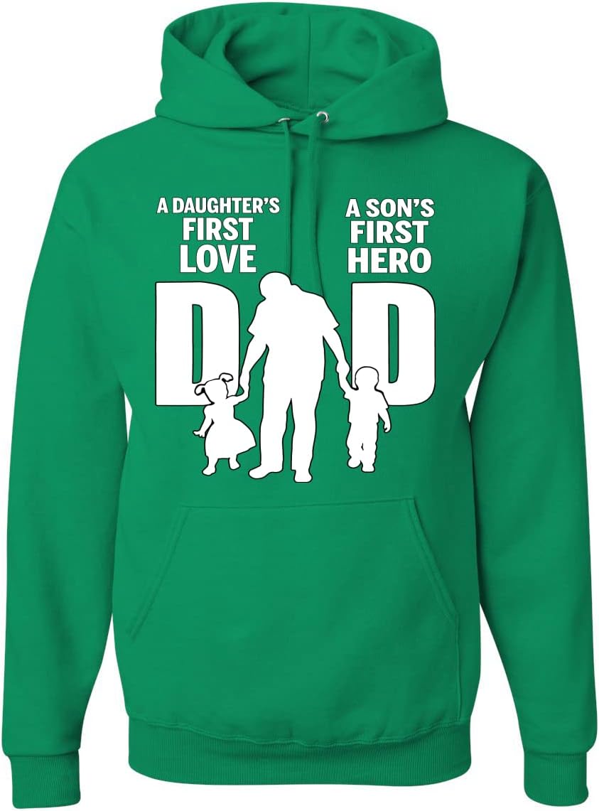 Wild Bobby Dad Daughters First Love Sons First Hero Father's Day Unisex Graphic Hoodie Sweatshirt