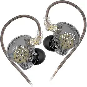 Fone de Ouvido EDX Lite Intra-Auricular, Driver Dinâmico Super-Linear, Isolamento Acústico, Cabo Substituível – Qualidade de Som Premium e Potente