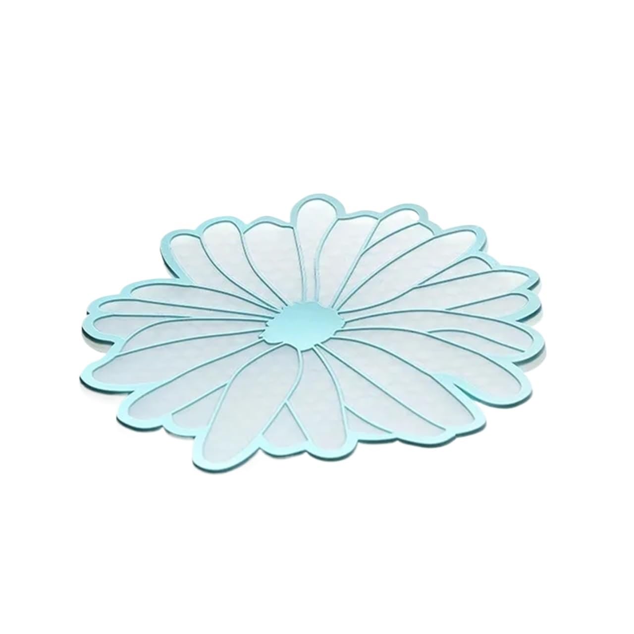 3pcs Silicone Tablemat Flower Kitchen Dining Table Decor Heat Insulation Mat Pad Cup Holder Coaster Bowl Placemat For Kitchen Dining Tables(Green)