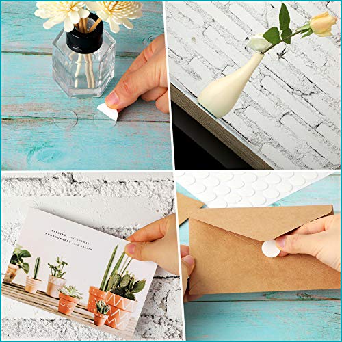 Double Sided Dots Traceless Clear Putty Sticky Stickers Removable Reusable Transparent No Traces Adhesive Sticker Waterproof Small Stickers For Classroom Festival Decoration (490 Pieces, 20 Mm) #TOP4