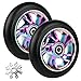 Furado 2 Pack 110 mm Stunt Scooter Wheels Suitable for Apollo/Albott/Cox Swain/Hudora - Stunt Scooter Rollen