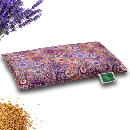 Saco Semillas Microondas - 28x15cm Semillas y Lavanda, 100% Algodón - Saco de Semillas para Microondas - Bolsa térmica Calor y Frío - Estampado Mandala (Mandala Aurora)