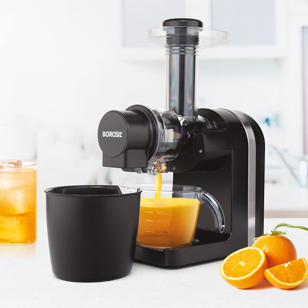 Buy Borosil Nutririch Juicer, Slow Juicer With Masticating Technology