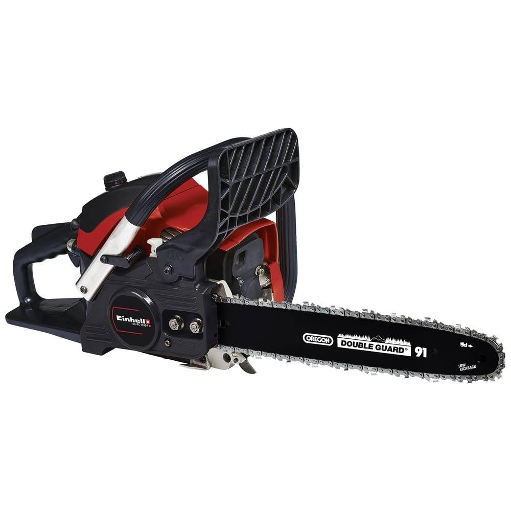 Einhell GC-PC 1335/1 I Chainsaw (Petrol, 2-Stroke Engine, 37.2cc Displacement, Power 1.3kW, 35cm Bar, 34.5cm Cut, Vel, Chain 22m/s, Oil Tank 170ml, Oregon Bar and Chain)