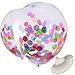 Produktbild Mudder 12 Zoll Bunt Konfetti Luftballons für Party Zeremonie Feier Dekoration