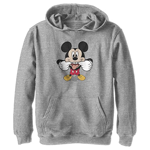 Sweat Disney boy hooded pullover fleece chaud gris enfant taille XL