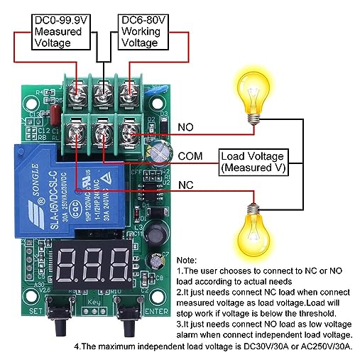 Module de surveillance tension résolvant les décharges de batterie CC 0-99.9V