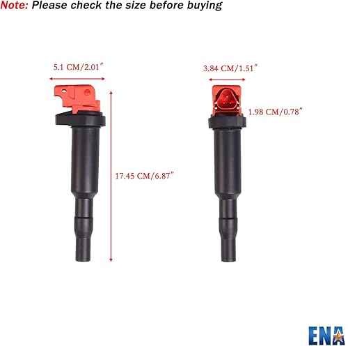 Miniatura 5 de ENA Juego de 6 bobinas de encendido energético compatibles con BMW 128i 135i 335i 325i 328i 330i E60 M5 525xi 528i N54 X3 X5 X6 Z4 repuesto para