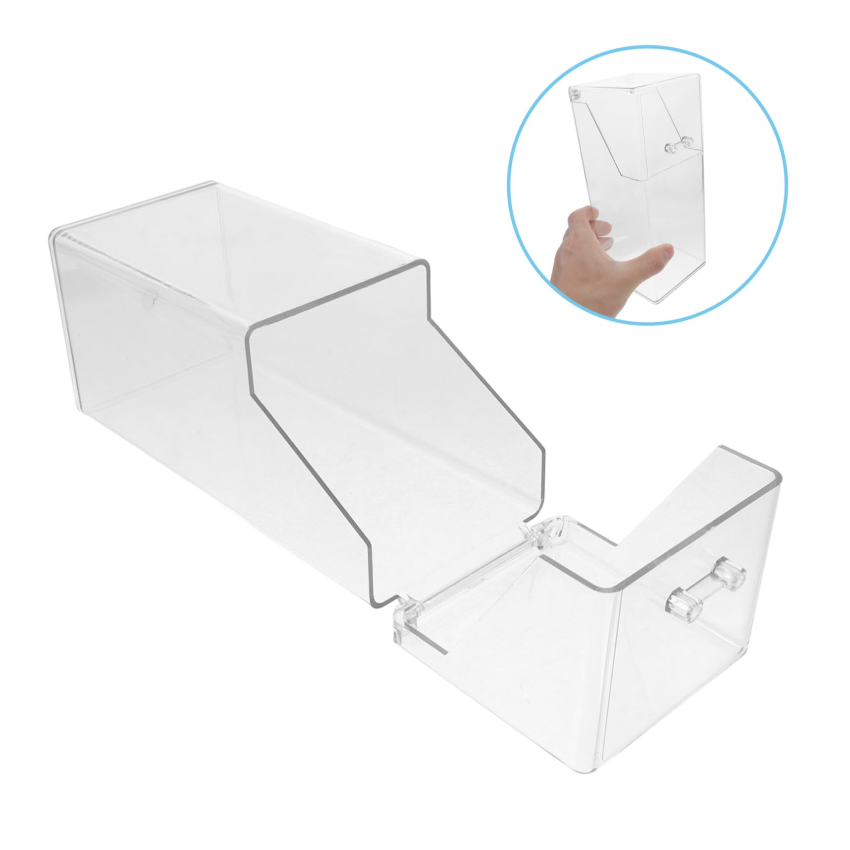 ULTECHNOVO 4pezzi Dispenser Per Guanti e Maschere Trasparente Da Montare Muro Contenitore Versatile Con Coperchio Protettivo Per Laboratori e Ambienti Professionali