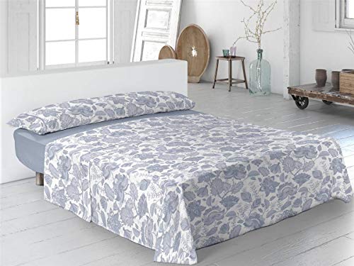 Pierre Cardin - Juego de sábanas Indiana - Cama 90 Cm - Color Azul C2